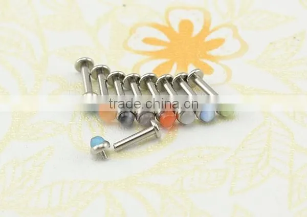 Stainless Steel Lip Ring,monroe Lip Rings,turquoise Unique Lip Rings Body Jewelry photo-3