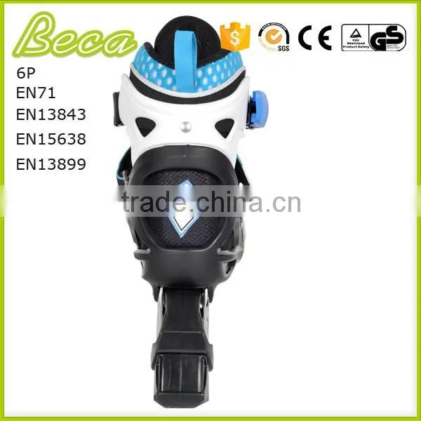 Wholesale Adjustable High Rebound pu Wheel Blue Kids Roller Skate photo-4