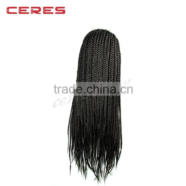 Lace Front Box Braid Wig Synthetic African Braided Wig for Black Women Quality Choice photo-3