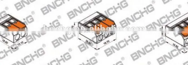 Directly Factory WAGO Spring Lever Push Fit Reusable Cable 3 Wire Connectors 32A Wago 221-413 Replacement photo-5