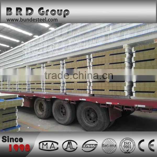Lightweight Heat Resistant Wall Foam Protection / Rockwool / Roofing Tile Sandwich Panels photo-6