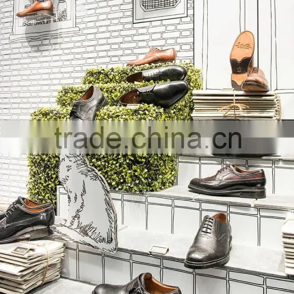 Artificial Boxwood Grass Plant Decoration For Shoe Shop photo-2