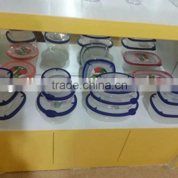 3pcs TPR Rectangle Rubbermaid Food Storage Container Set photo-4