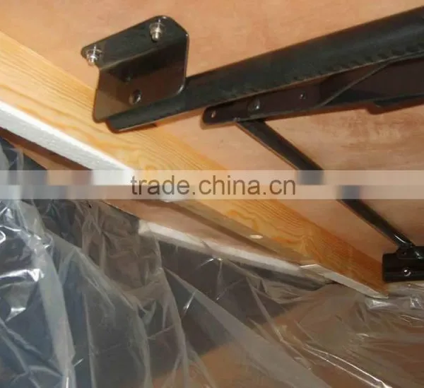 Modern Round Plywood Table Top and Metal Folding Table Legs photo-3