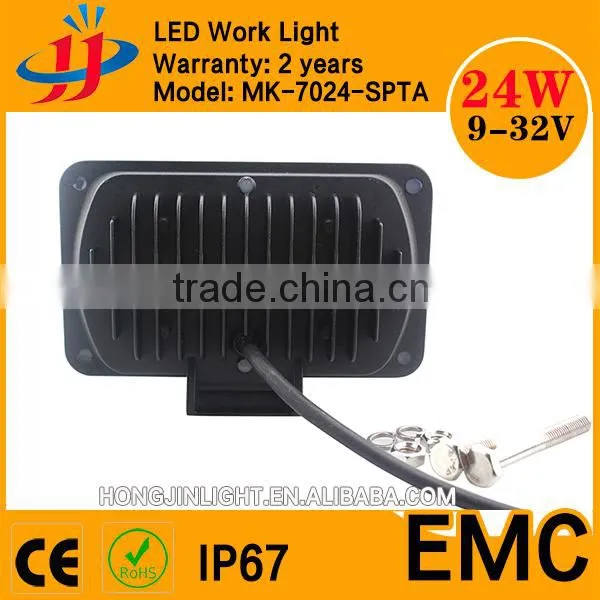 IP67 Spot/flood Beam Auto Led Work 24W Led Truck Lights photo-2