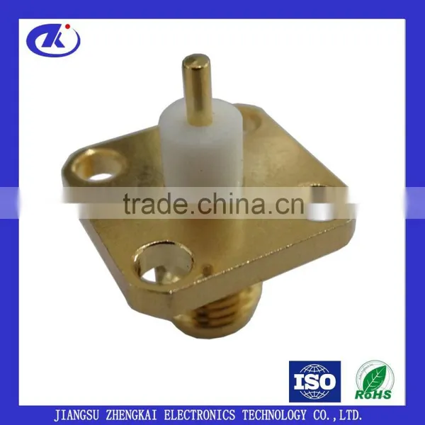 RF SMA Female Solder Flange 4 Hole Connector photo-2