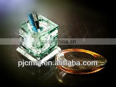 Colourful Crystal Glass Ashtray photo-2