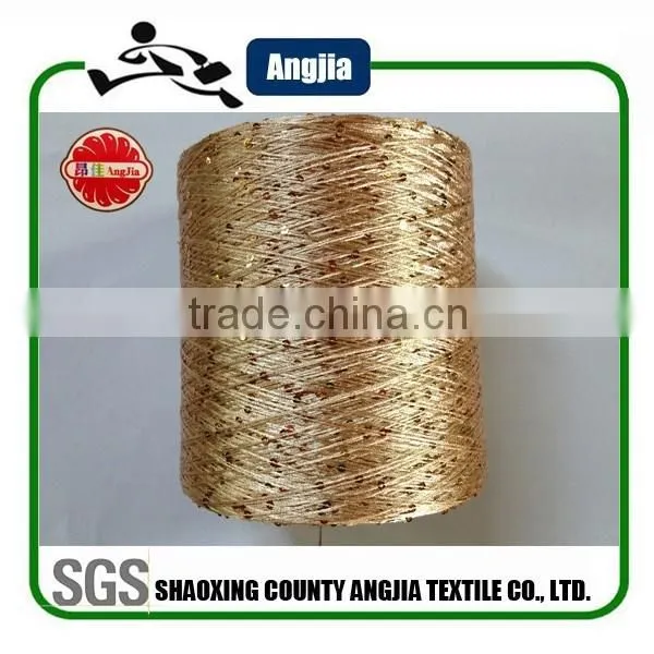 100% Polyester Spun Knitting Sequin Yarn for Socks photo-5
