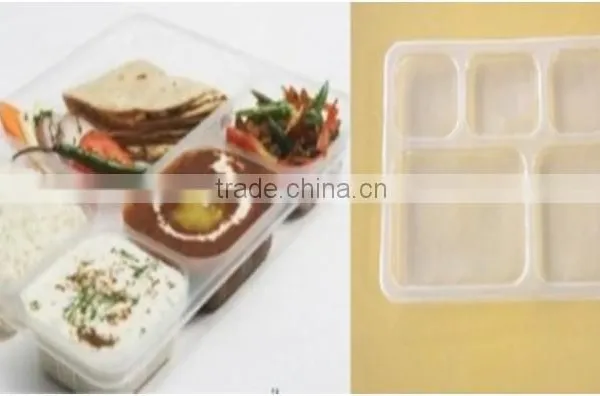 Thali+Lid For Restaurant & Sweet Shop 5 Box Compartment photo-2