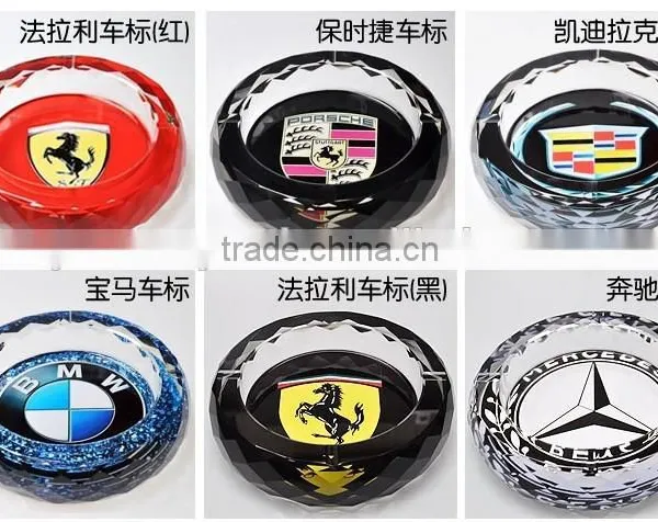 Special Crystal Ashtray,crystal Smoking Set With Engraved Logo Color for Bar Decorations (R-1021 photo-2