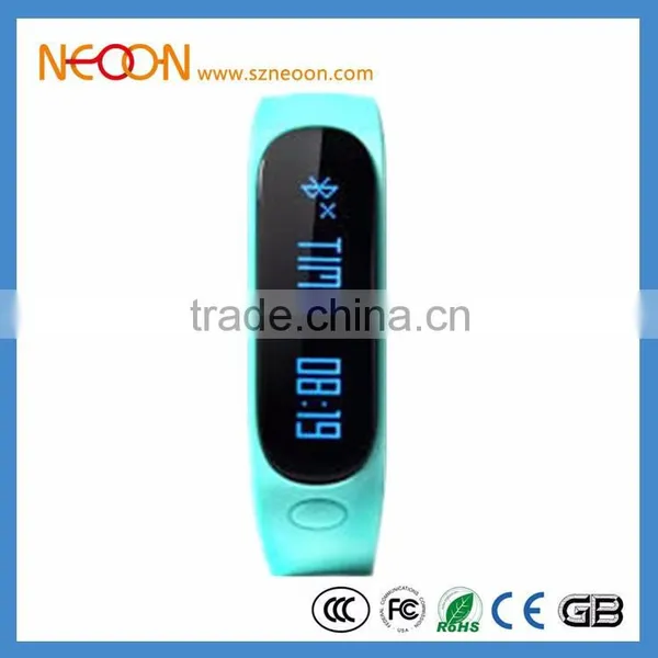 Smart Wristband E02 Touch Screen Better Than Xiaomi MiBand Bracelet For Android 4.3 IOS 7.0 Waterproof Tracker Fitness Wristband photo-6