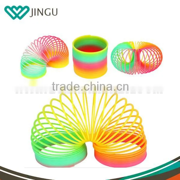 Customized Colors and Logo Plastic Slinky Springs Toy