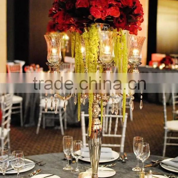 Gold Candelabra and Brass Antique for Weddings Party Decor, Marriage Decor, Event Decorations photo-6