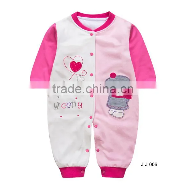 New Design Long Sleeve Baby Girls Baby Romper for Winter photo-3