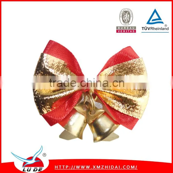 Wholesale Christmas Ribbon Bow With Christmas Bell photo-5