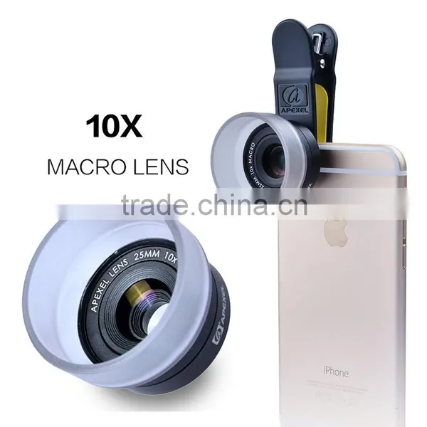 10x Macro Lens Universal Clip Camera Cell Mobile Phone Lens For IPhone 4 5 6 Plus Samsung S6 for Sony Z3 photo-3