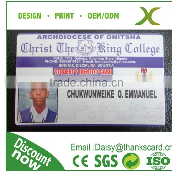 Free Design~~~!!! School Student ID Card/ Examination Card/ UV Fluorescent ID Card photo-2