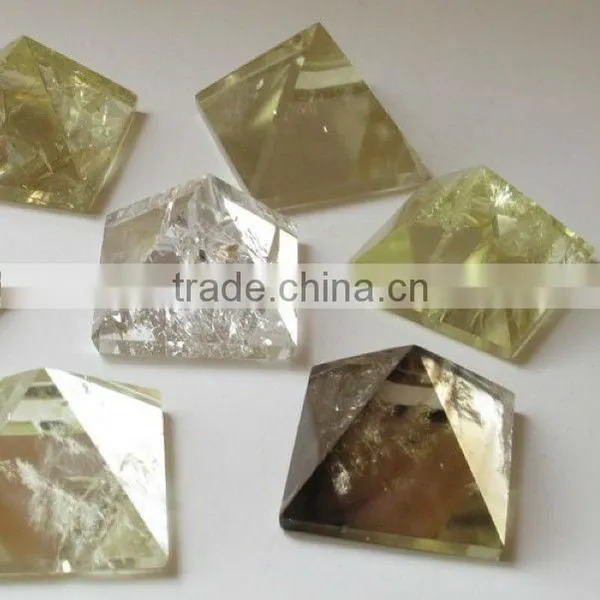 Different Semi-precoius Gemstones Citrine Pyramid for Jewelry