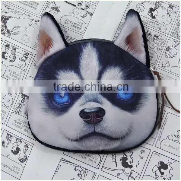 Aimigou Wholesale Factory Direct Sale 3D Dog Faced Coin Purses photo-4