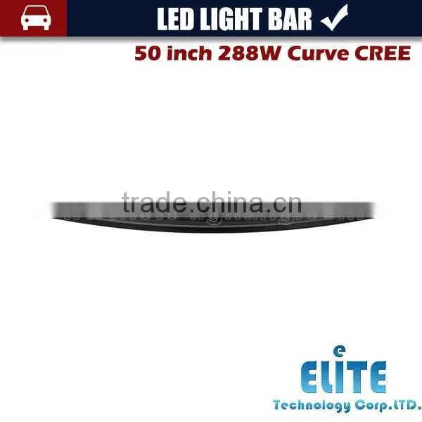 Super New 50" 288W Radius Led Light Bar Curved Light Offroad Curved Led Bar Lights photo-3