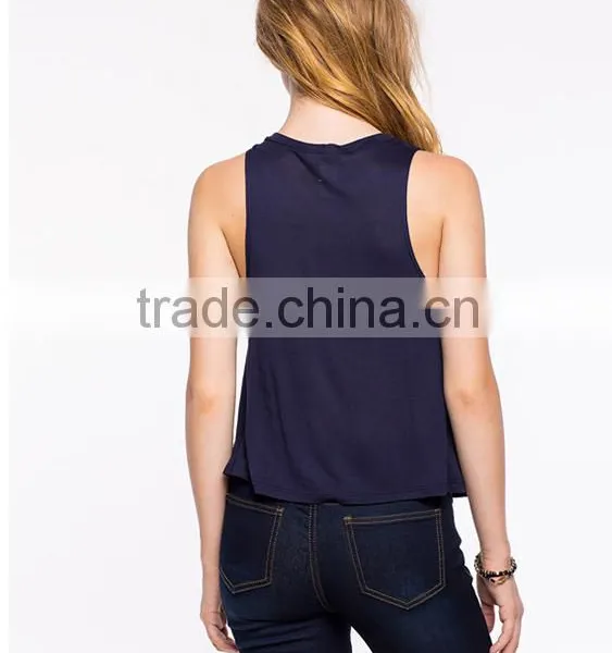 Cotton Printing Tank Top Sleeveless Tank Top for Women photo-3