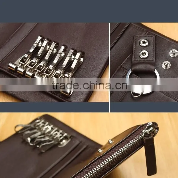 Latest Design Leather Key Wallet /leather Key Holder photo-3