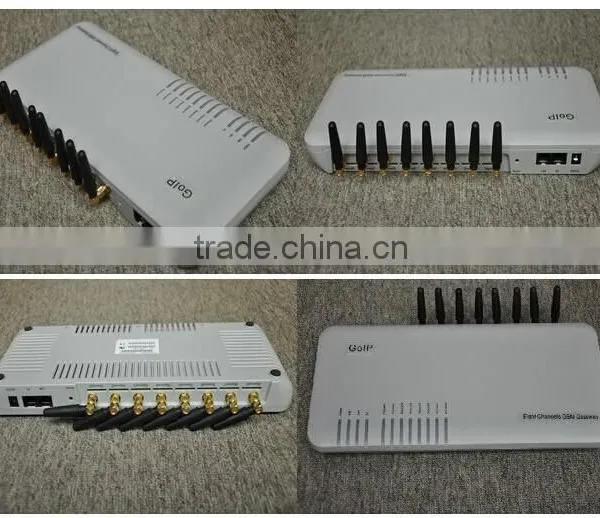 2016 GSM Gateway GoIP VoIP Gateway 8 Channels GoIP-8 Provide Eight Cellular Channels for IP-PBX