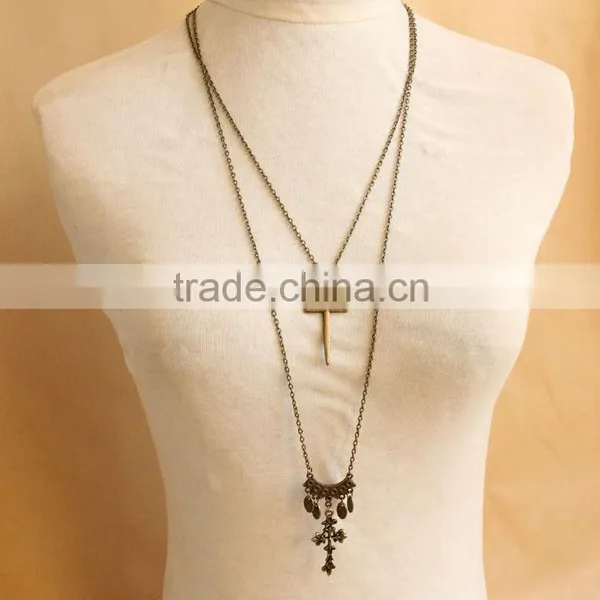 MYLOVE Cross Sweater Chain Winter Jewelry Coat Chain MLSC-16