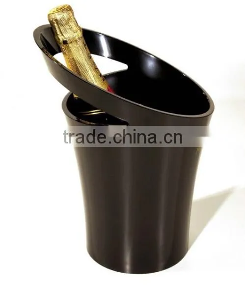 Food Grade Plastic Acrylic Champagne Ice Bucket With Handle photo-3