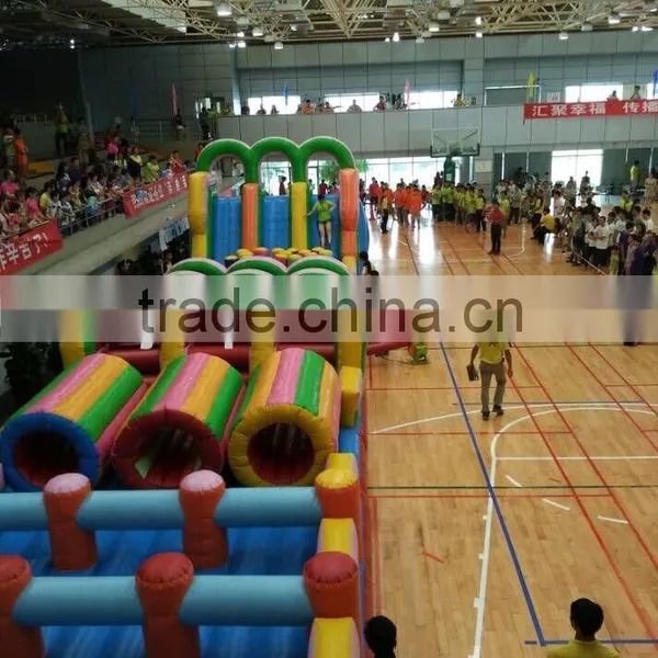 2015 Giant Obstacle Course Adults Inflatable Playground Adventure Sports photo-3
