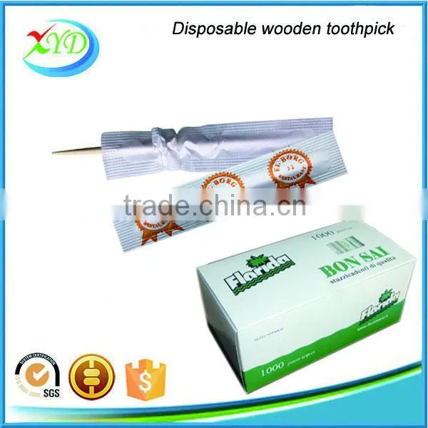 2016 Hot Sales Cheapest High Quality 4 Sides Paper Wrapped Wooden Toothpick, Wooden Toothpick Factory in China photo-2