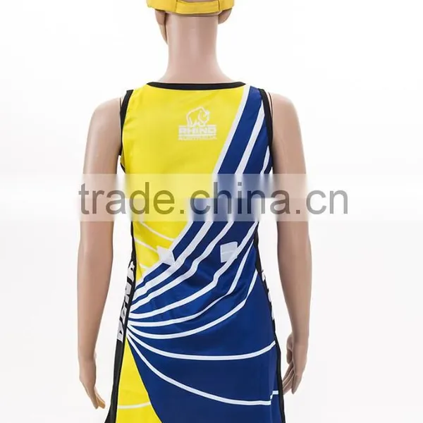 Oem Service Sublimated 100%polyester Netball Uniforms photo-3