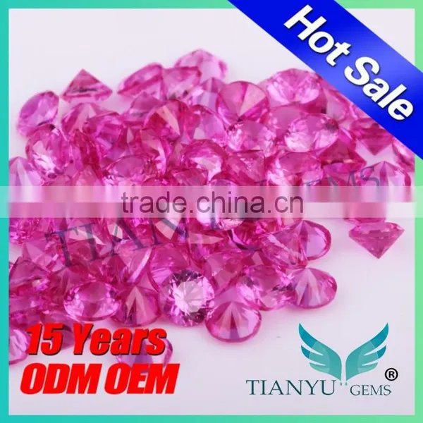Wuzhou Wholesale Synthetic Diamonds 3# Ruby Gemstone, Synthetic Corundum Rough, Rough Ruby Corundum photo-6