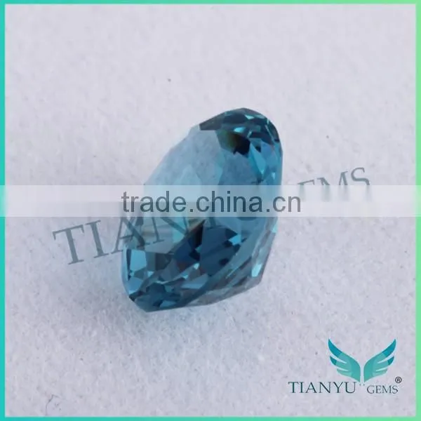 Wuzhou Hotsale AAA Garde 120# Oval Zircon Blue Spinel Gemstone photo-3