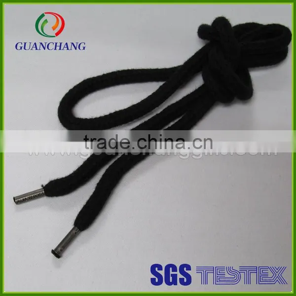 China Wholesale Nice Polyester Metal Tip Round Shoelaces photo-2
