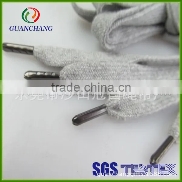 China Wholesale Nice Polyester Metal Tip Round Shoelaces photo-6