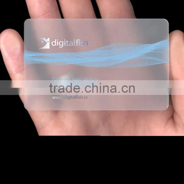 Irregular Size Transparent Clear VIP Membership PVC Card photo-6