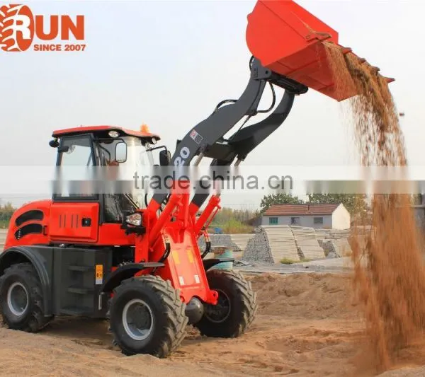 2.0 Ton Qingdao Everun Farm Machinery Small Snow Shovel Loader With Tyre Chain photo-6