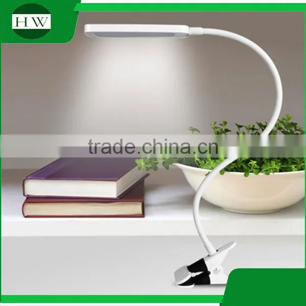 Plastic Portable Target Adjustable Usb Charging Charge Foldable Collapsible Folding Led Clamp Clip Work Reading Book Light Lamp photo-2