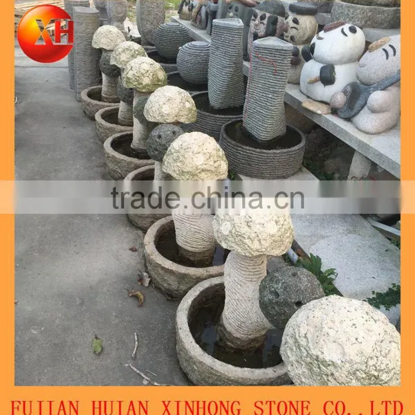 Garden Stone Water Fountain With Mushroom photo-2
