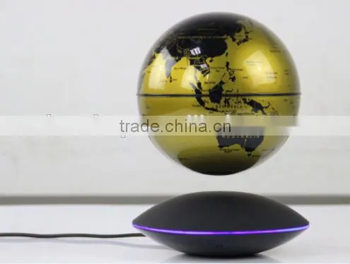 Magnetic Floating Levitation Globe Unique Maglev Globe Gold Color photo-3