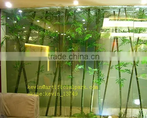 Hotel Lobby Decoration Bamboo Plant Stand Bamboo Poles Cheap Artificial Artificial Bamboo photo-2