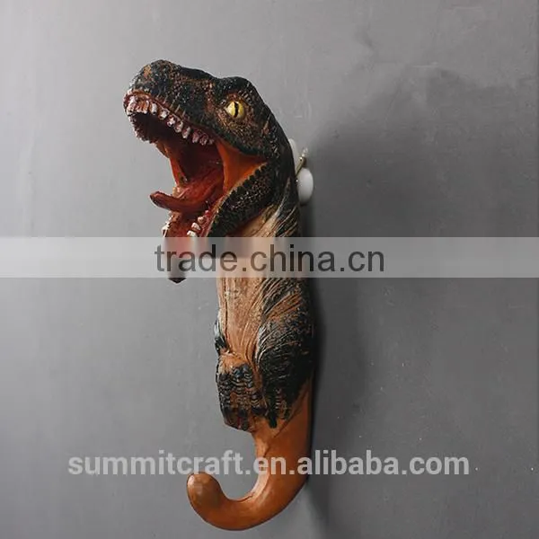 Life-like Resin Decorative Artificial Dragon Wall Mounted Cloth Hook photo-3