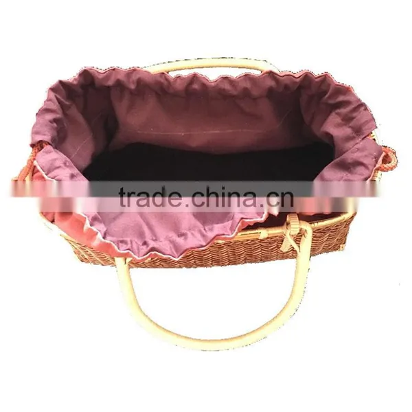 Vietnam Bamboo Weaving Beautiful Tote Bags With Cotton Lining photo-2
