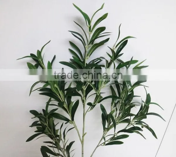 Artificial Olive Branch Fake Olive Leaves Silk Olive Spray photo-3
