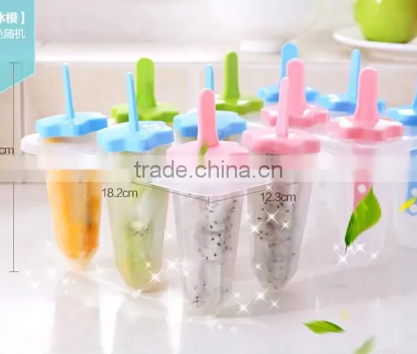 Star Shape Reusable Popsicle Molds Ice Pop Molds Maker, Set of 6, photo-3