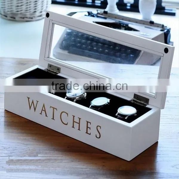 Pine Customize Multicellular Glass Display Wooden Box 4 Grids Packaging Box Tea Storage Gift Jewelry Box 15*15*5.2cm photo-4