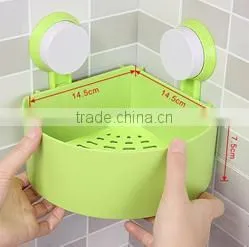 Vacuum Suction Cup Bathroom and Kitchen Plastic Triangle Shelf/holder photo-2
