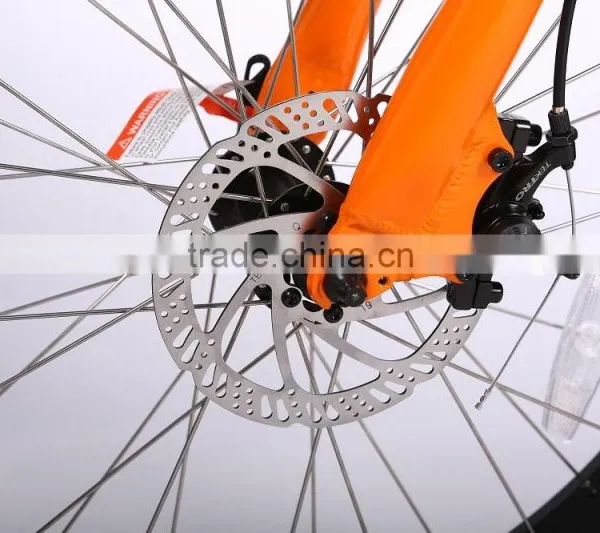 Newly 26 Inch Suspension 48V Fat Tire Electric Mountain Bike e Bicycle With Hidden Battery photo-5
