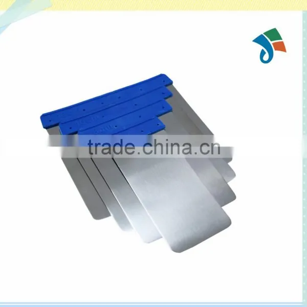 Stainless Steel Blade With Round Edge Plastic Handle 4pcs/set Scraper Putty Knife photo-2